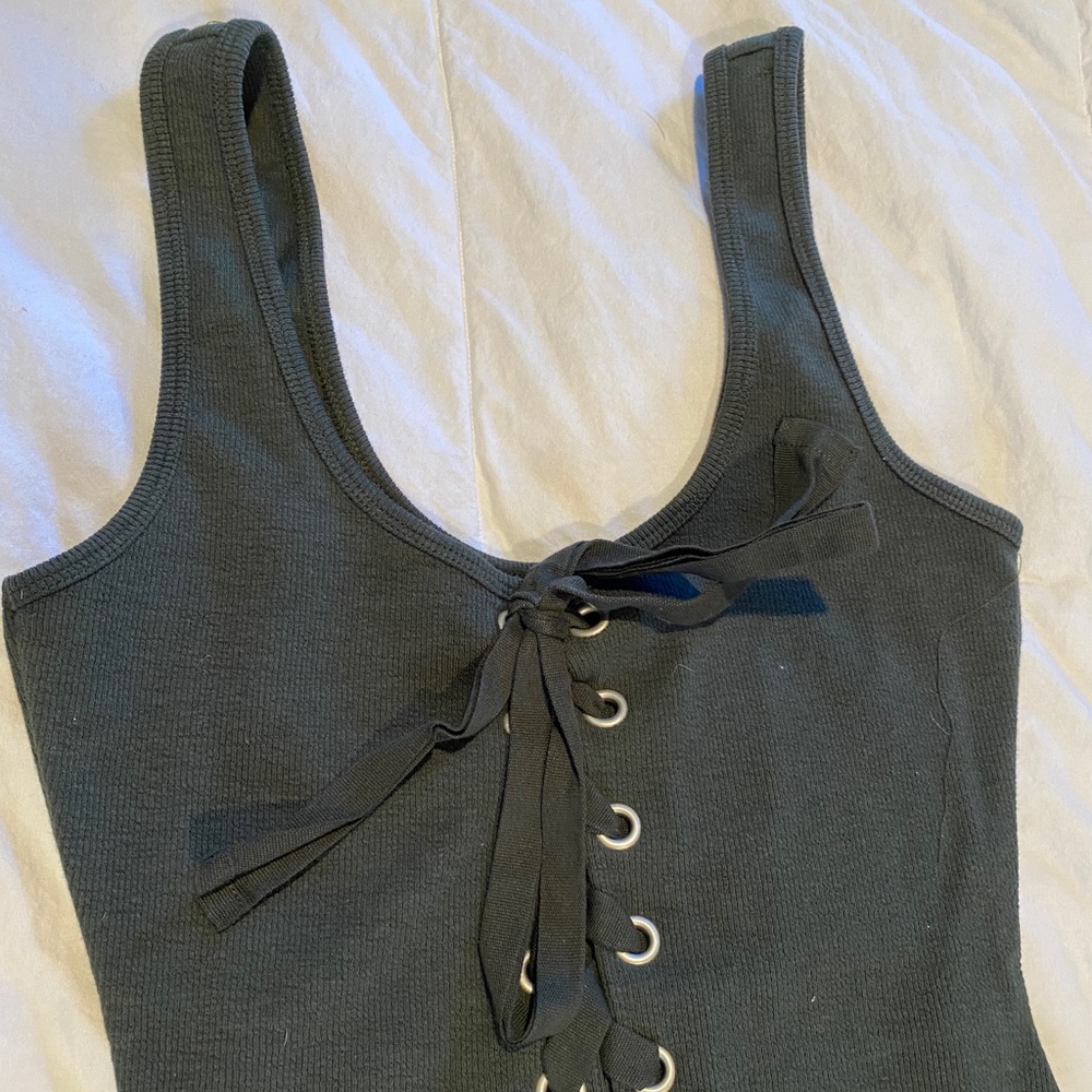 Olive green body suit